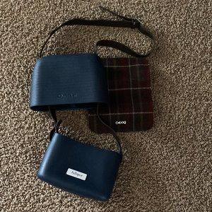 Obag - Opocket edition. Also has plaid wool magnet interchangeable flap option.